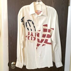 Beautiful Dressier Large Hippie Shirt